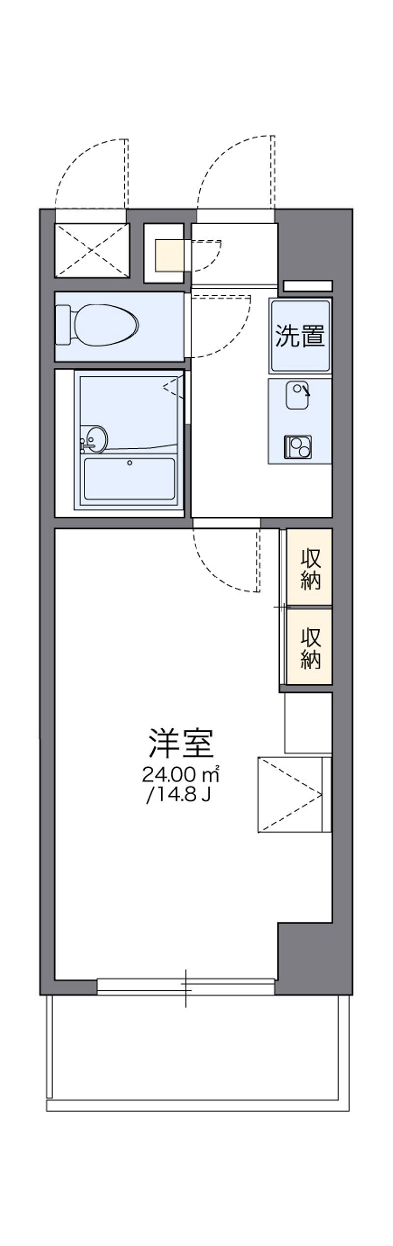 レオパレスエメラルド　シティー 間取図