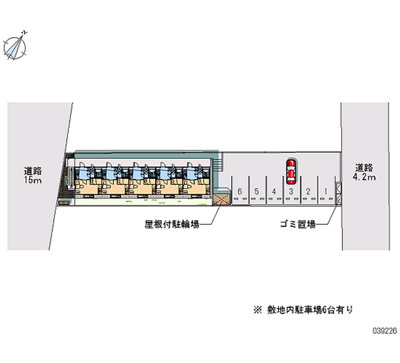 レオパレスルート４セイジィ 月極駐車場