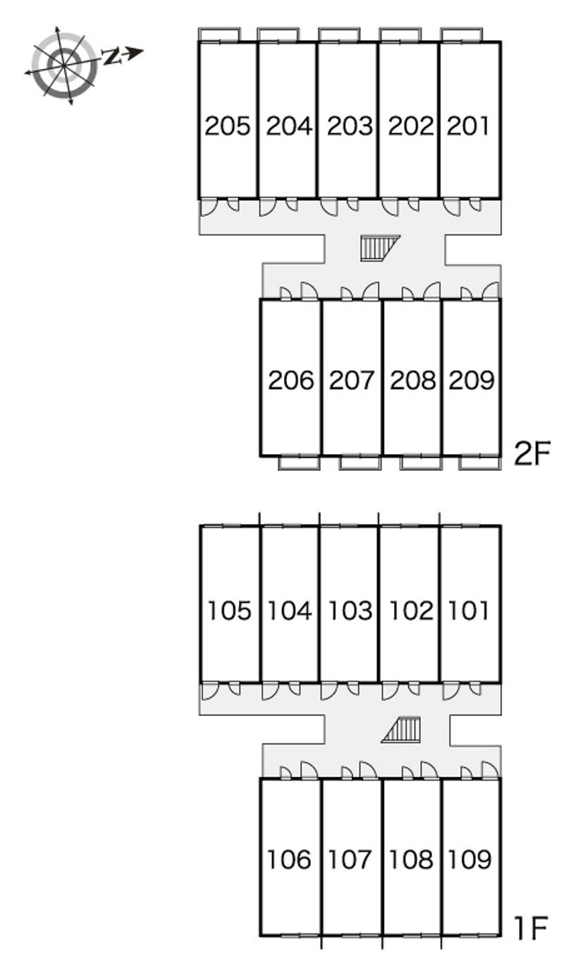 レオパレスレイクホライズン 間取り配置図