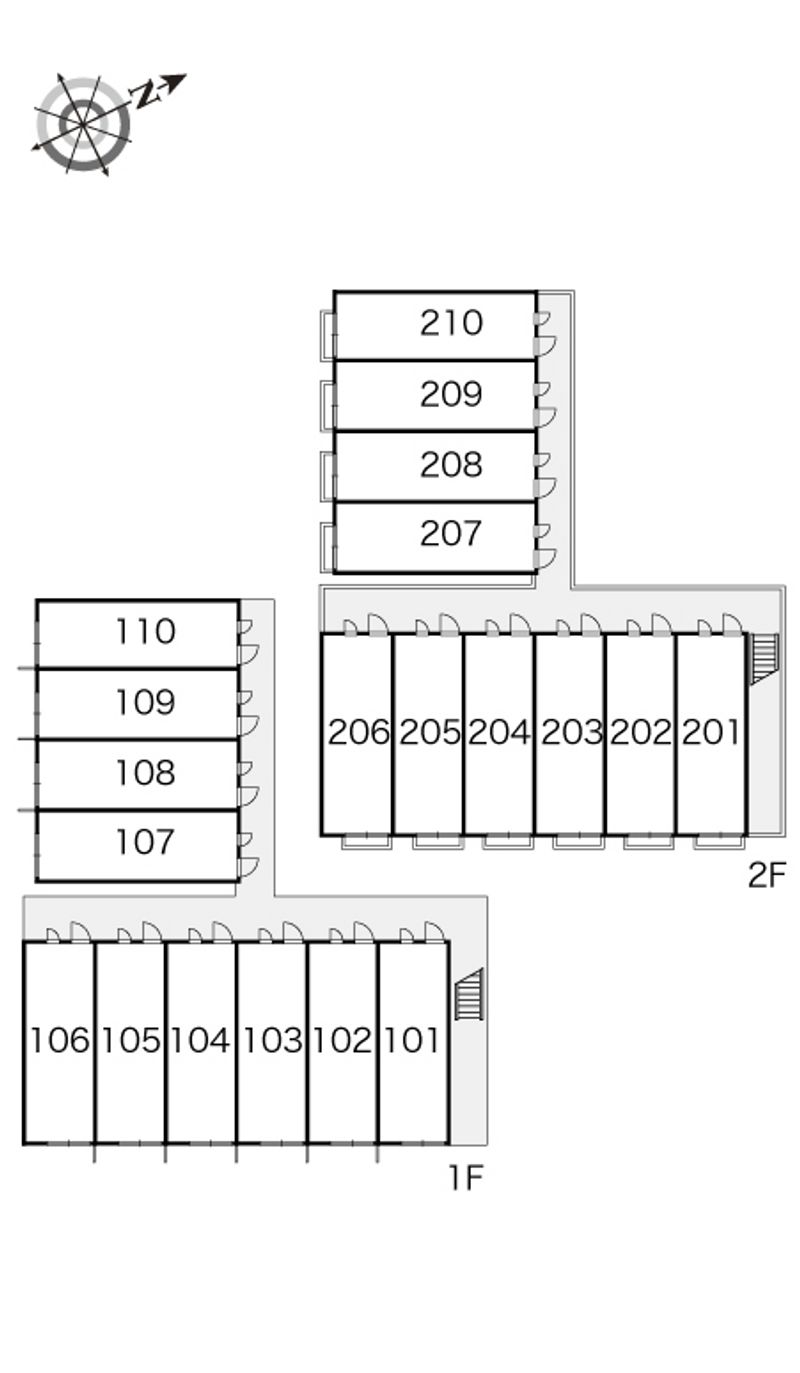 レオパレスサンライズ 間取配置図