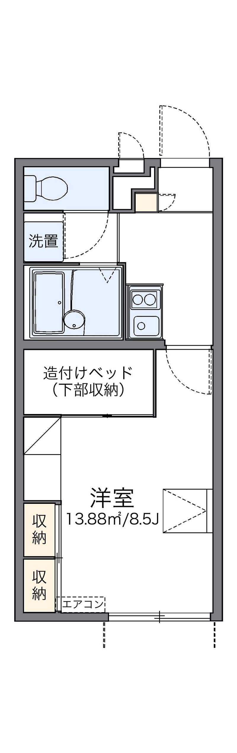 レオパレス真 間取図
