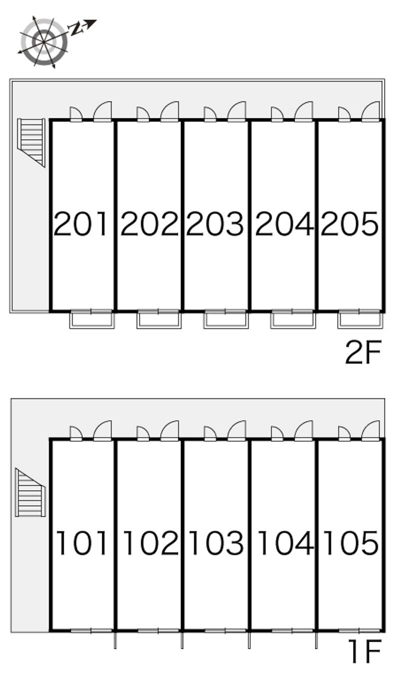 レオパレスパールアケノ第４ 間取配置図