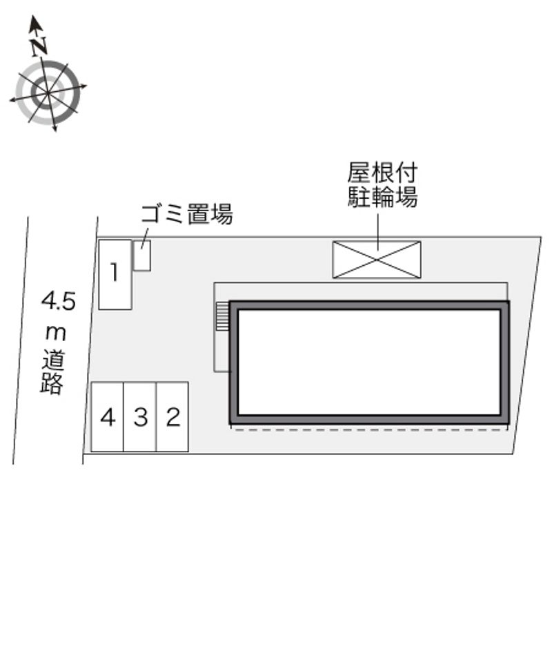 レオパレス三輪 配置図