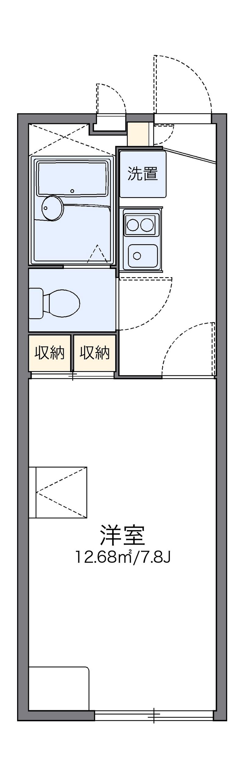レオパレス三田ウチダ４号館 間取図