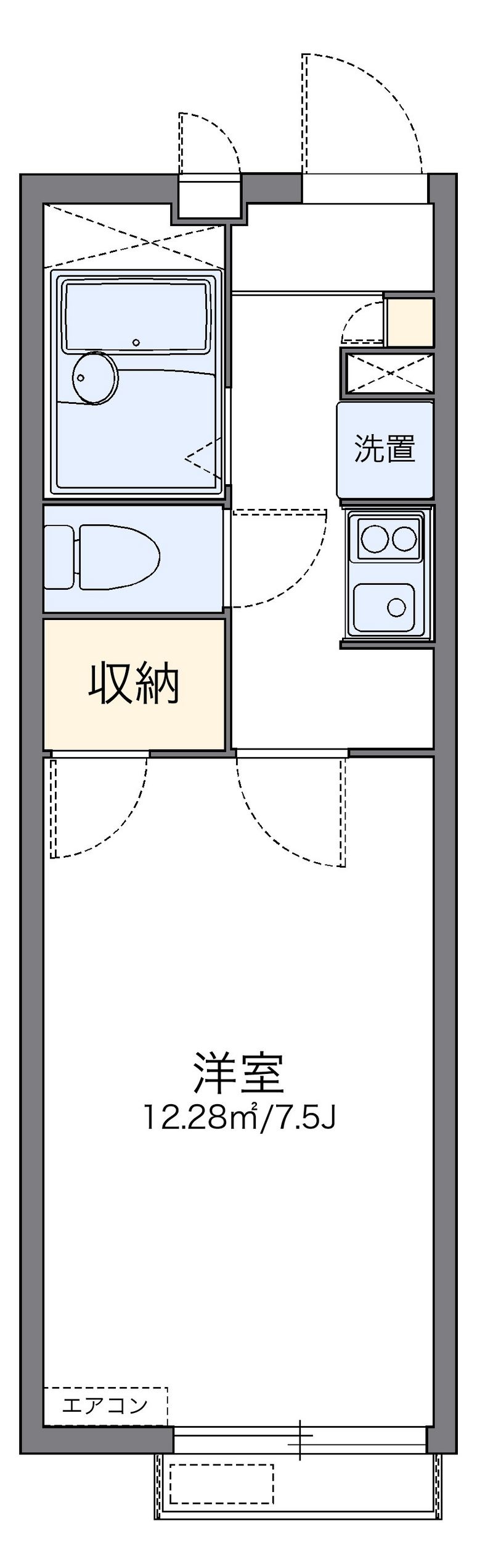 レオパレスコスモハウス 間取図