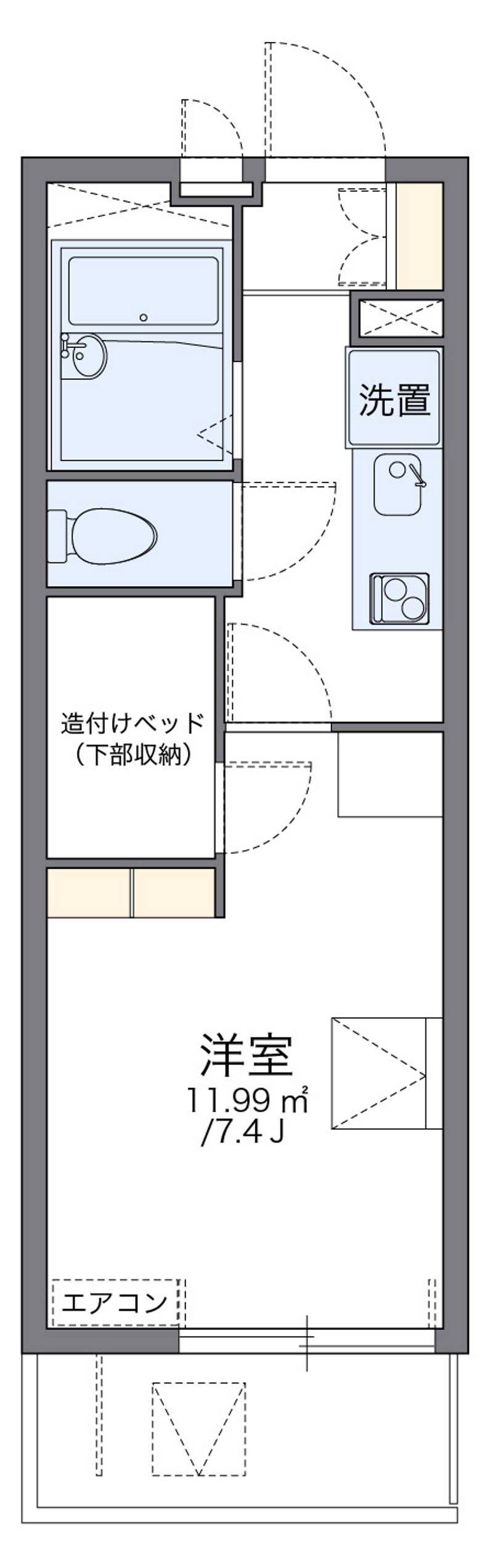 レオパレス幸一 間取図