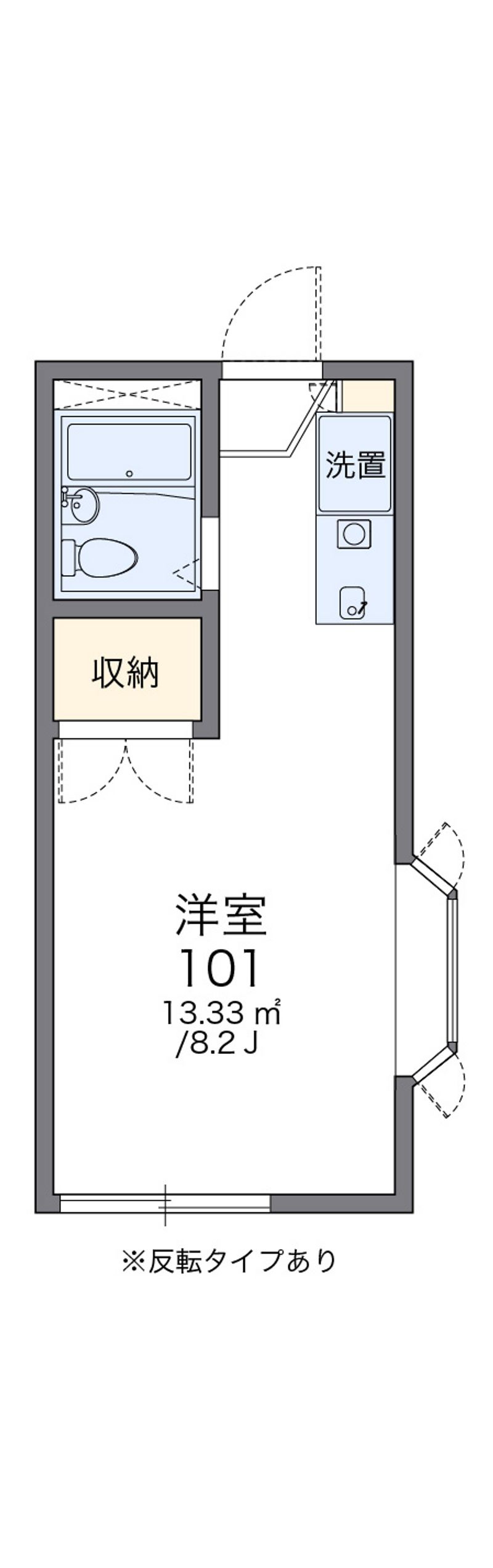 レオパレス社台 間取図
