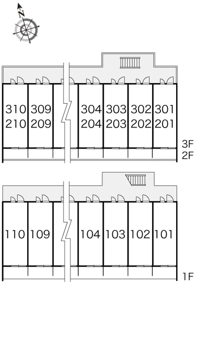 レオパレスＫＥＮ 間取配置図