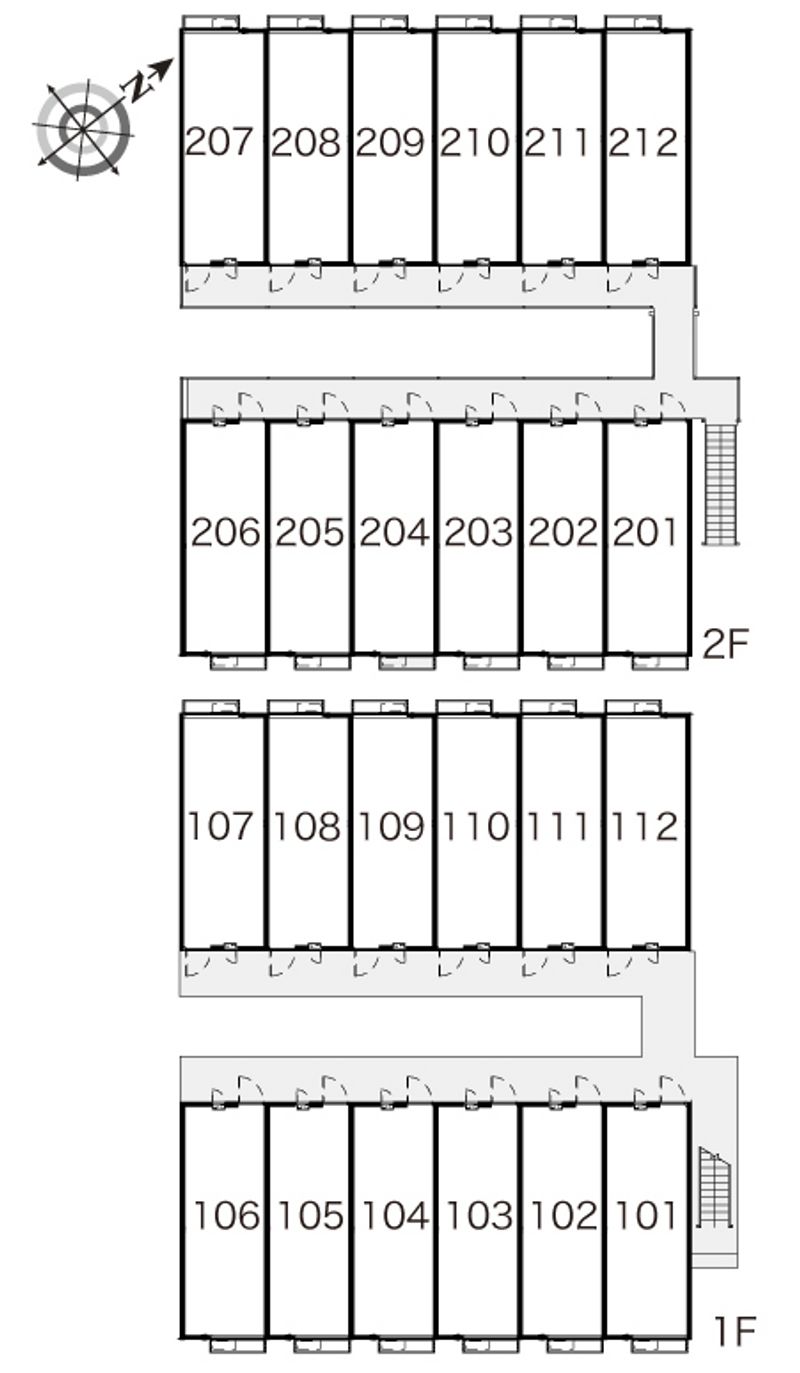 レオパレスＫ＆Ｈ 間取配置図