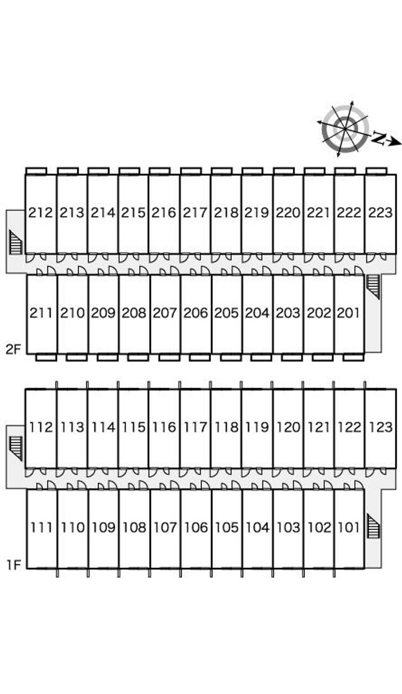 レオパレスマグノーリア 間取配置図