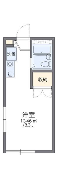 レオパレスゴールデンベセル 間取り図