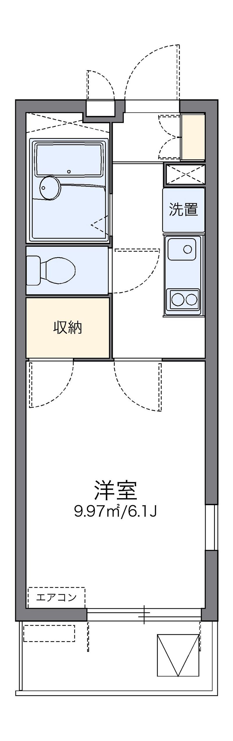レオパレスＲｏａｄ　＆　Ｓｋｙ 間取り