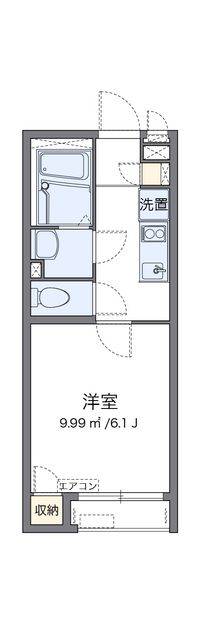 クレイノＩＩＤＡ 間取り図