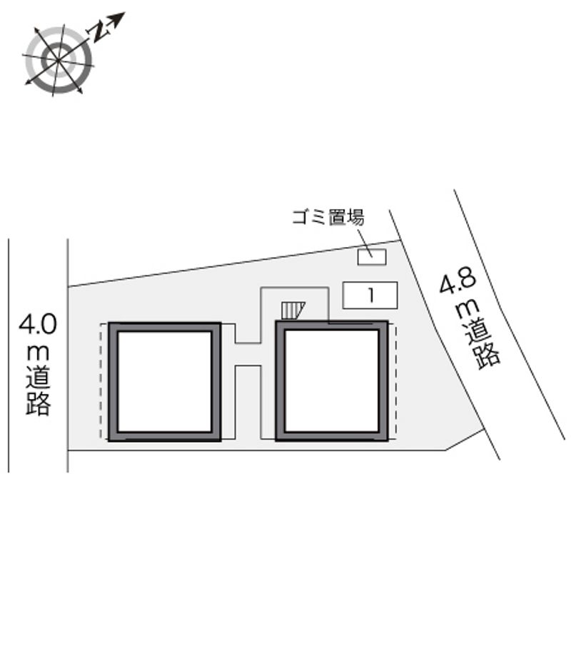 レオパレスつくば 配置図