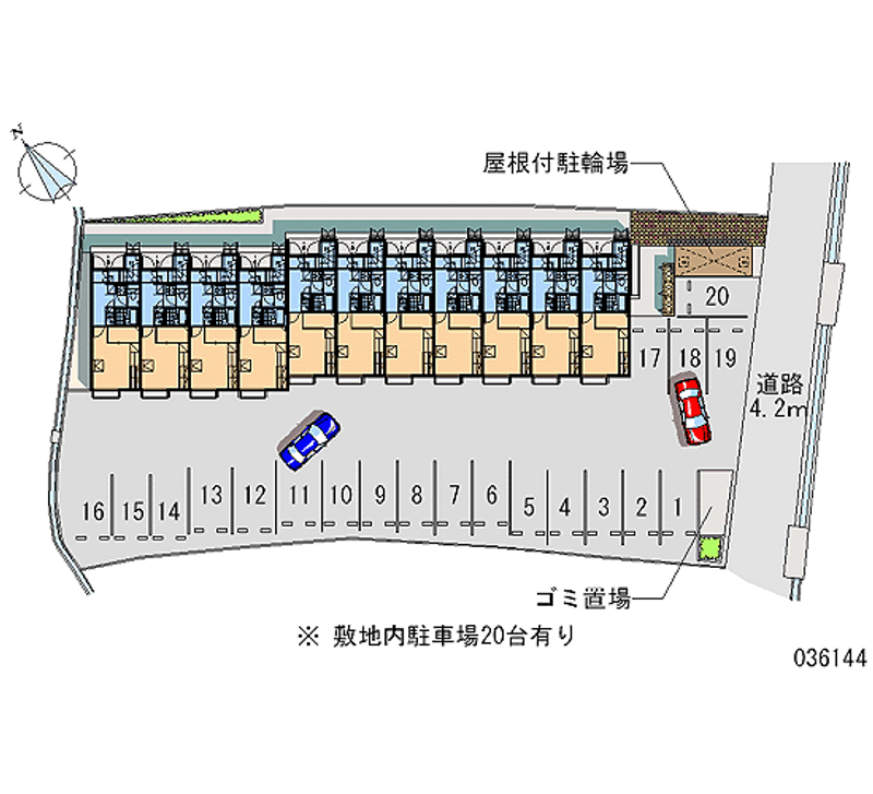 レオパレスゆうき 月極駐車場