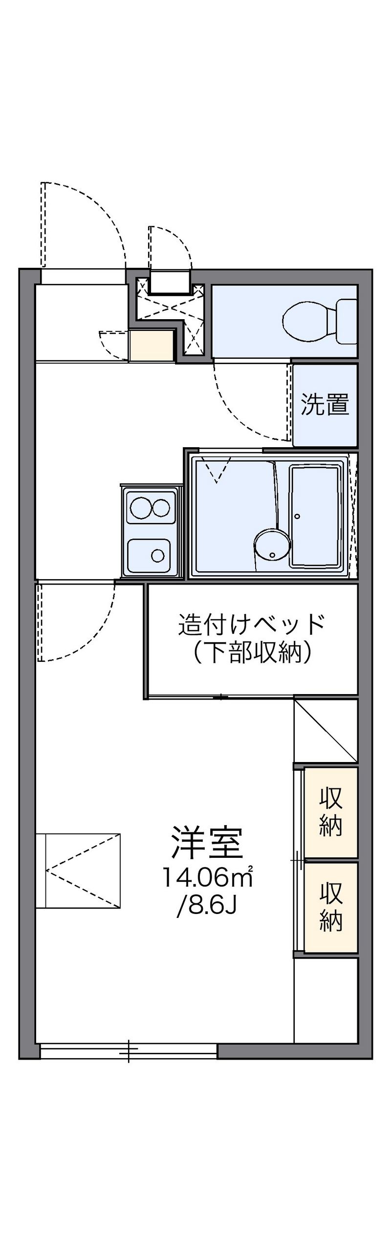レオパレス新橋 間取図