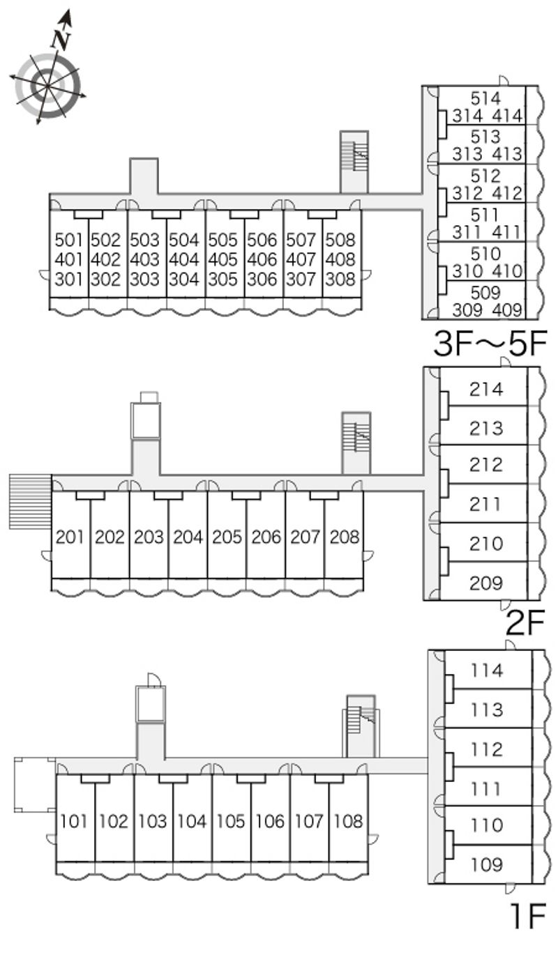 レオパレスパティオ 間取配置図