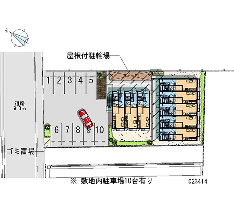 レオパレスＷｅｓｔｇａｔｅゆだ 月極駐車場