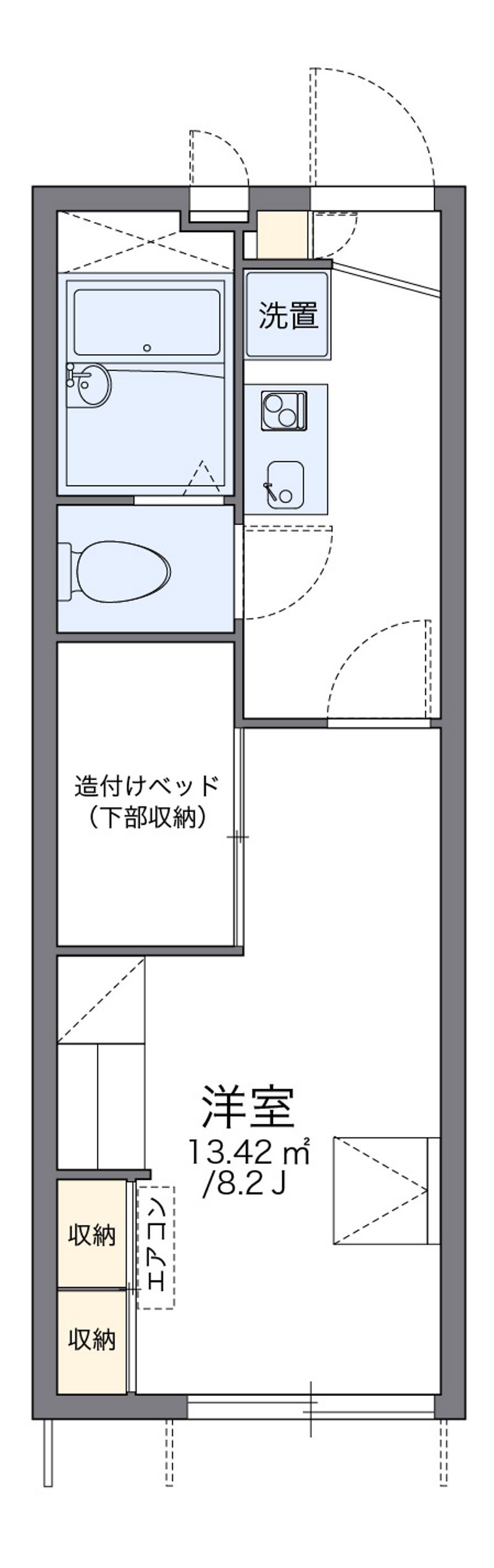 レオパレスサンフィールド篠栗Ⅲ 間取り