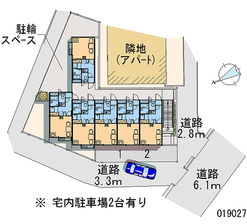 レオパレス平野 区画図