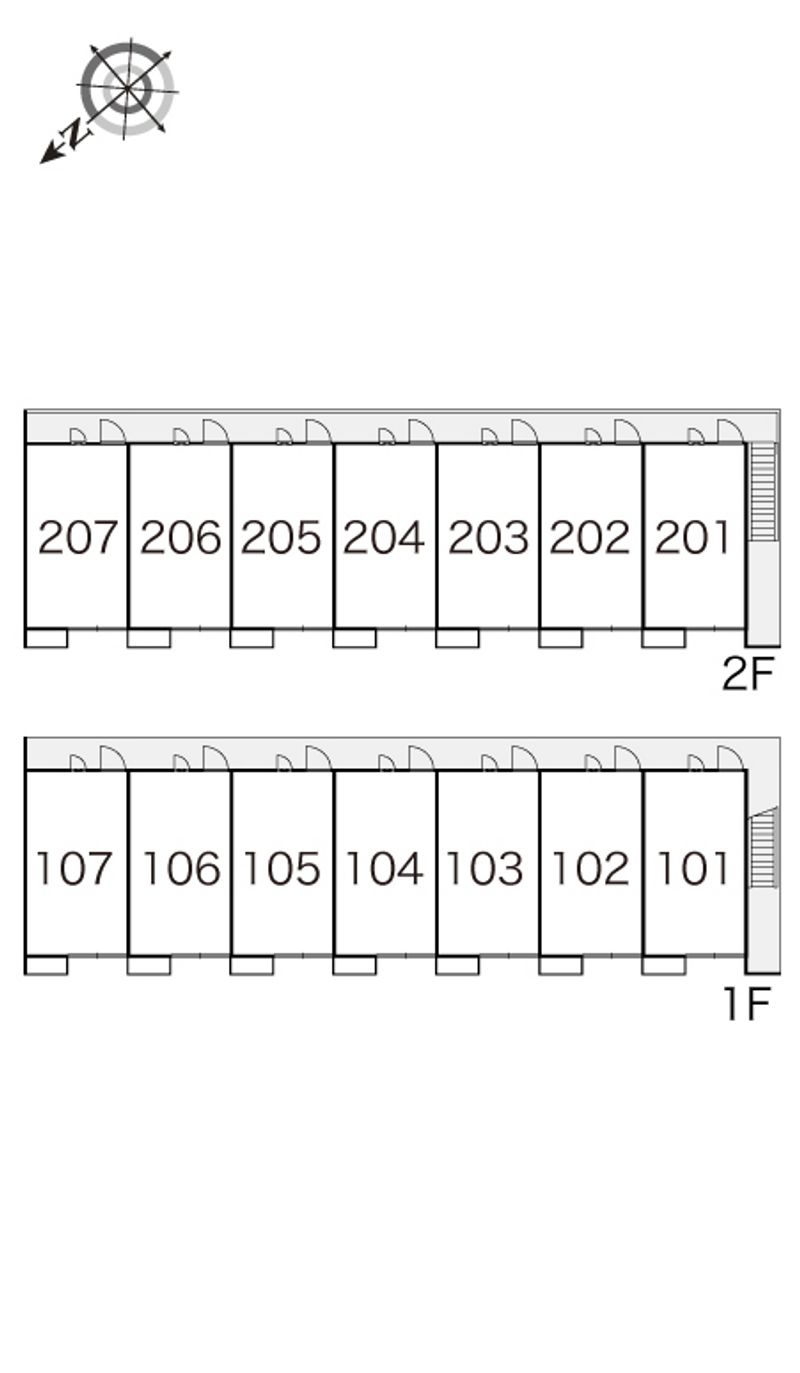 レオパレスＦａｖｏｒＧｒｏｖｅ 間取配置図