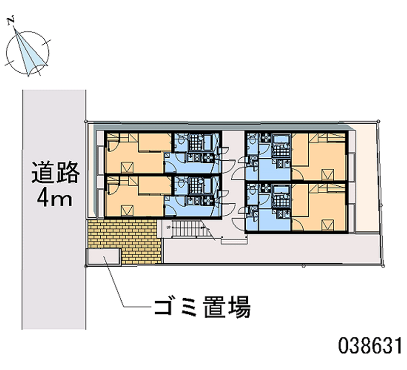 レオパレスけーあい 区画図