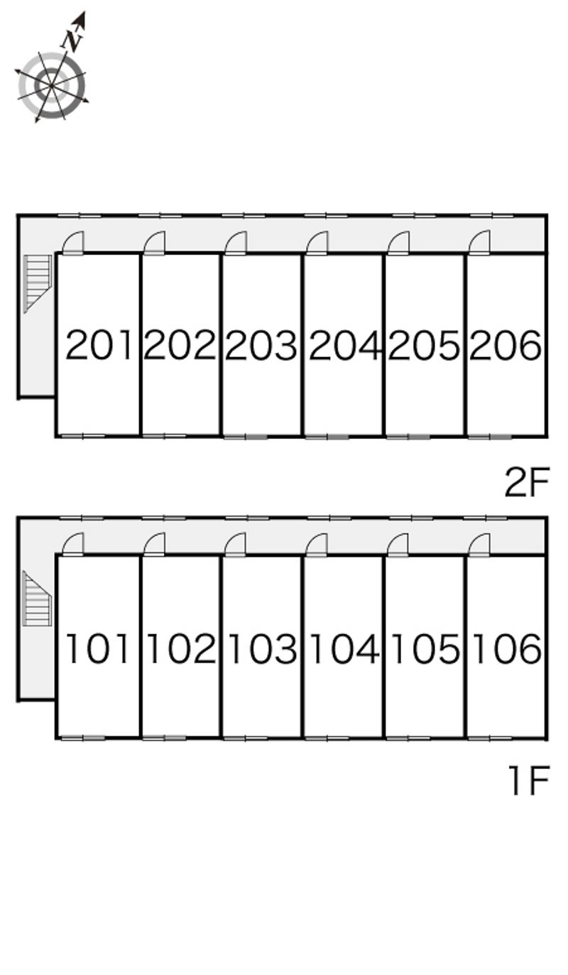 レオパレスアーク 間取配置図