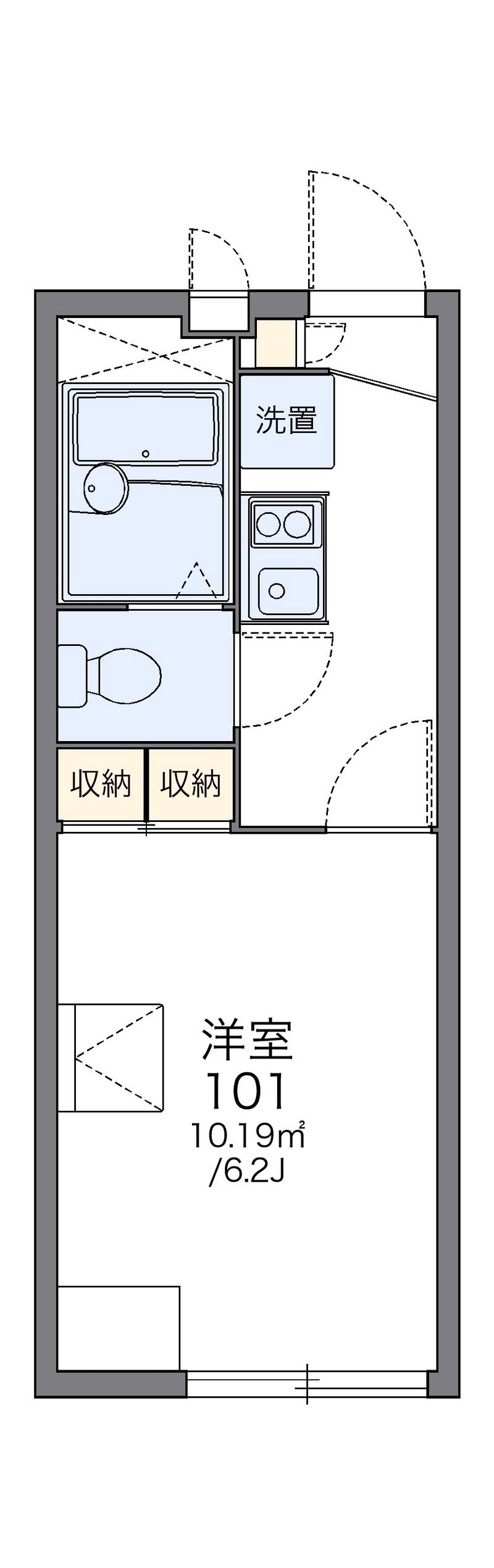 レオパレスＯＫＩＮＯ 間取図