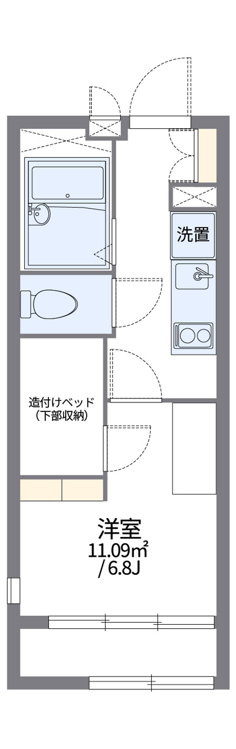 レオパレスＢＯＮＨＥＵＲ弐番館 間取図