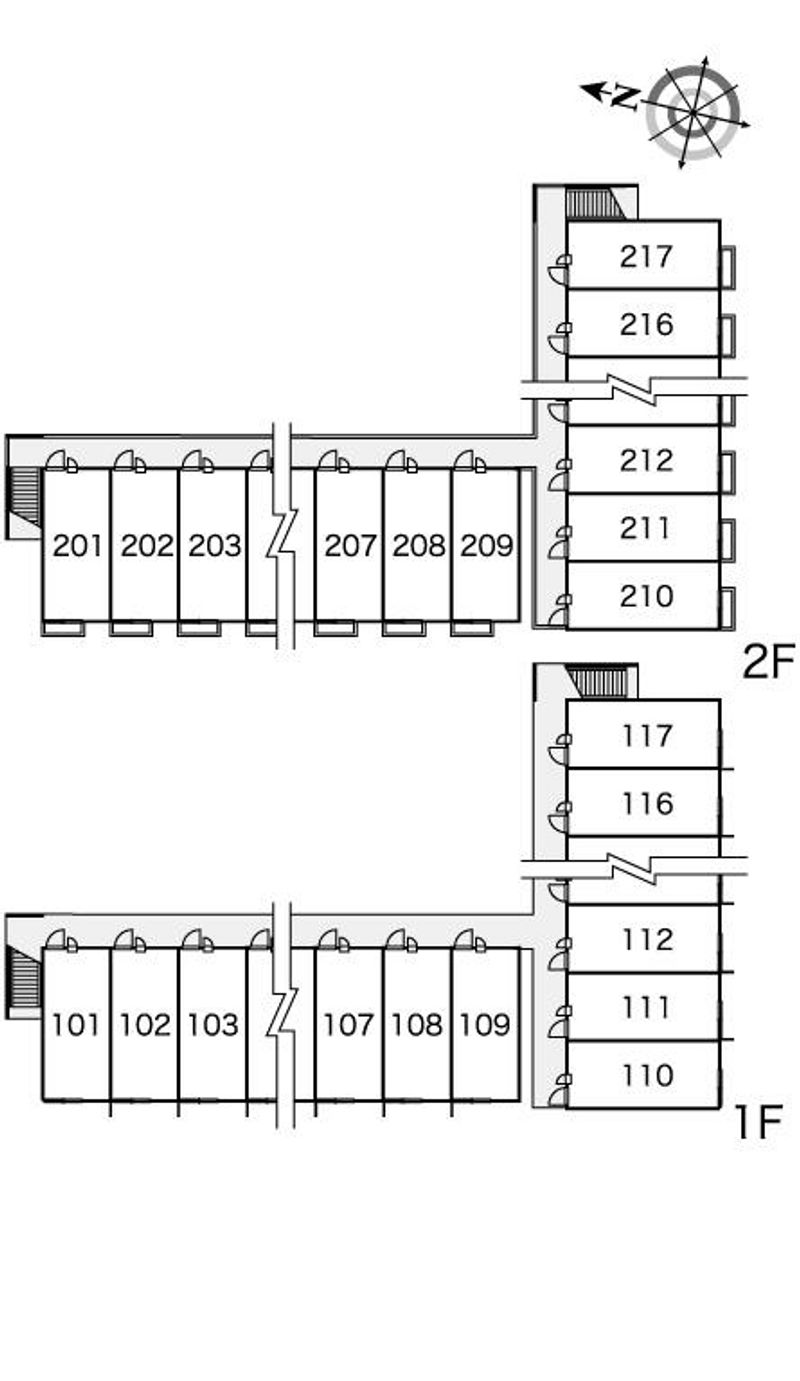 レオパレスコンフォート 間取り配置図