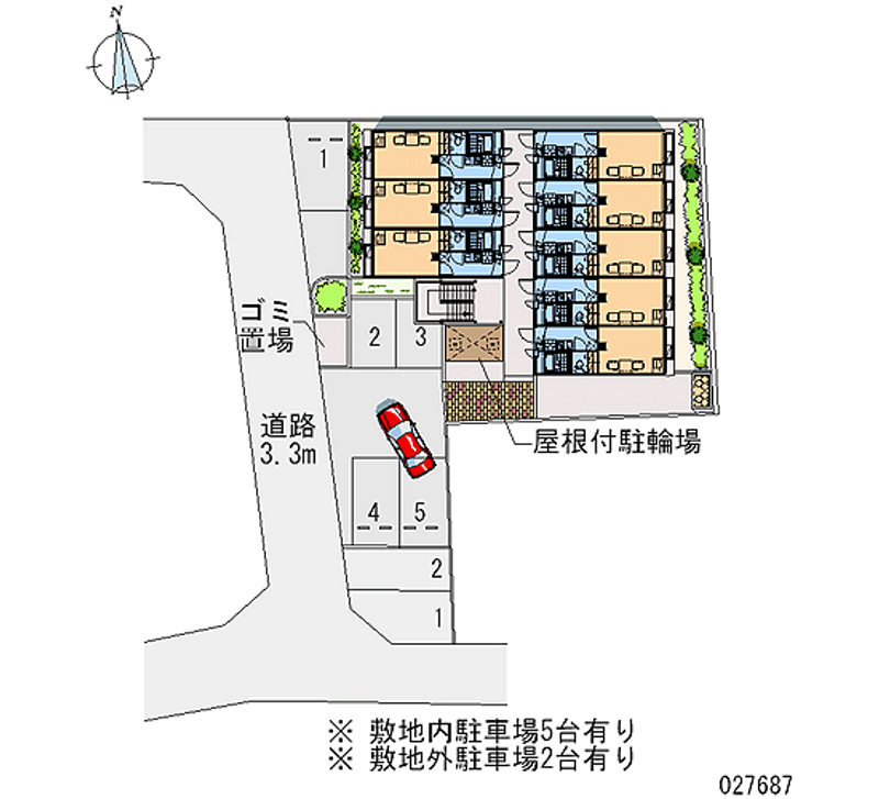 27687月租停車場