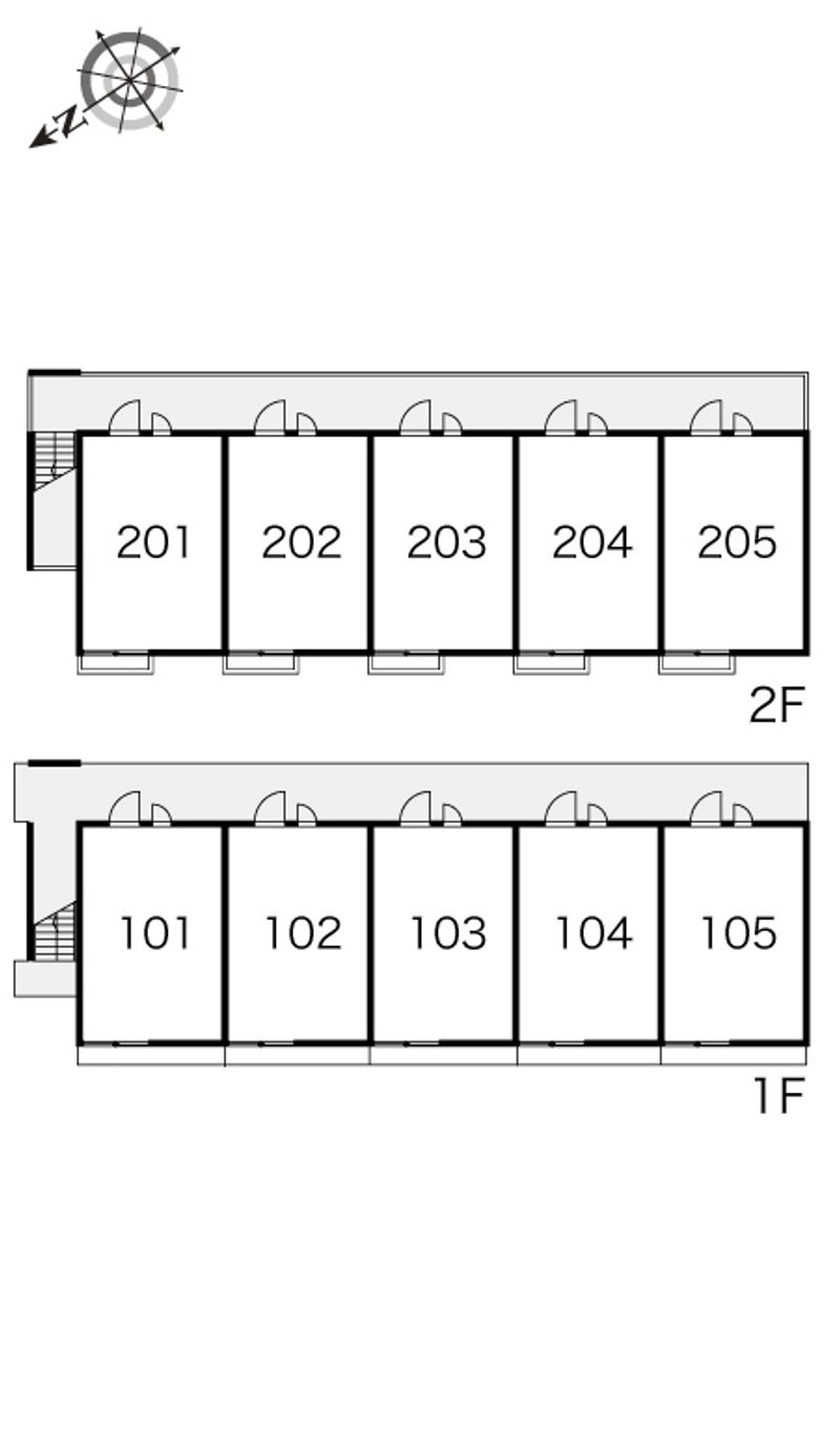 レオパレス門Ⅱ 間取配置図