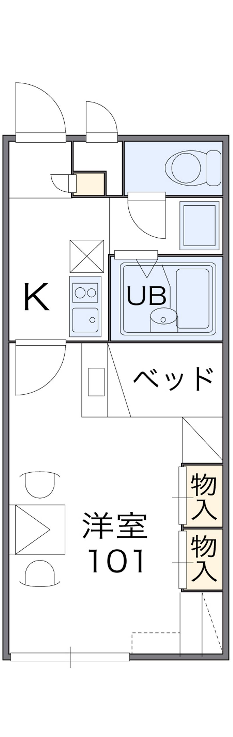 レオパレス青松 間取図