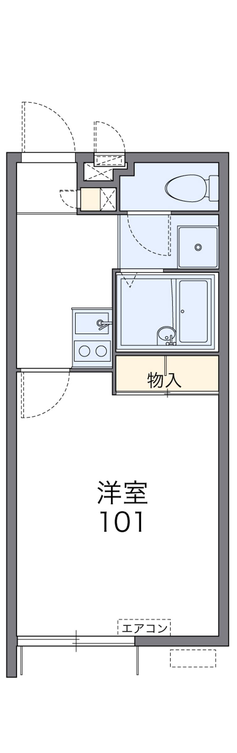 レオパレス小南上原 間取配置図
