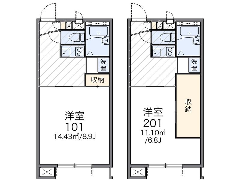 レオパレス渓−せせらぎ− 間取図
