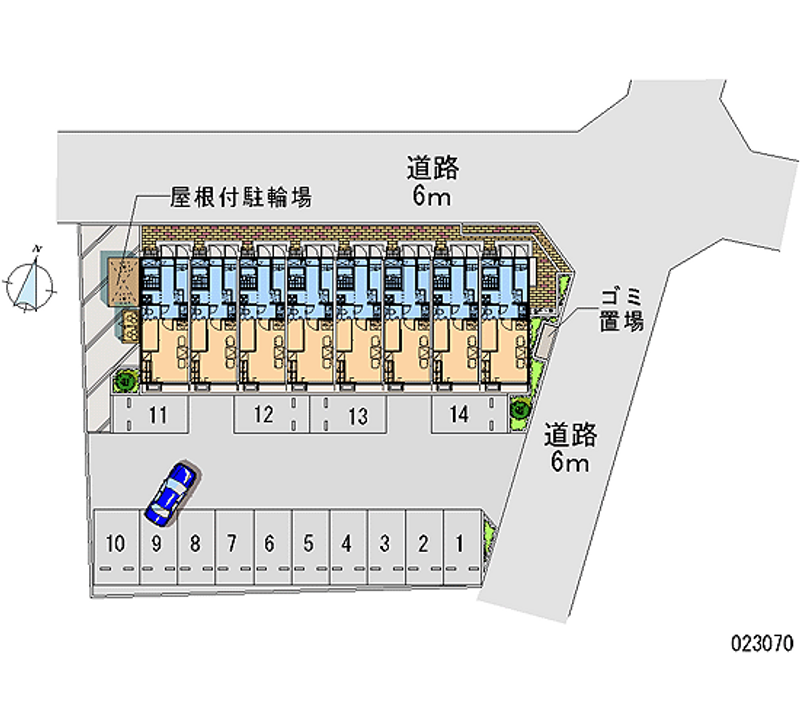 レオパレスメープル 月極駐車場