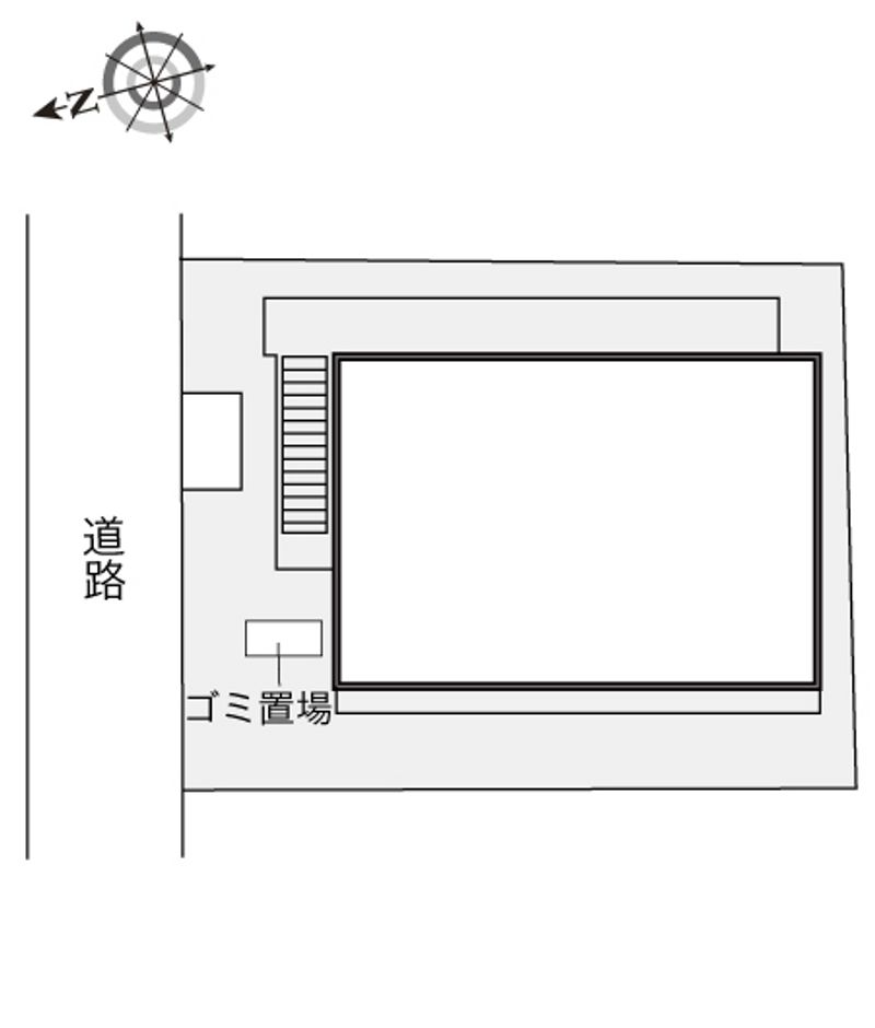 レオパレス墨染 配置図