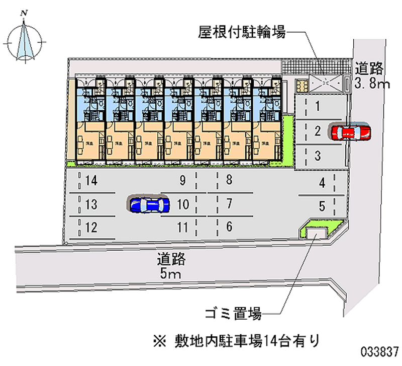 レオパレスノジュール 月極駐車場