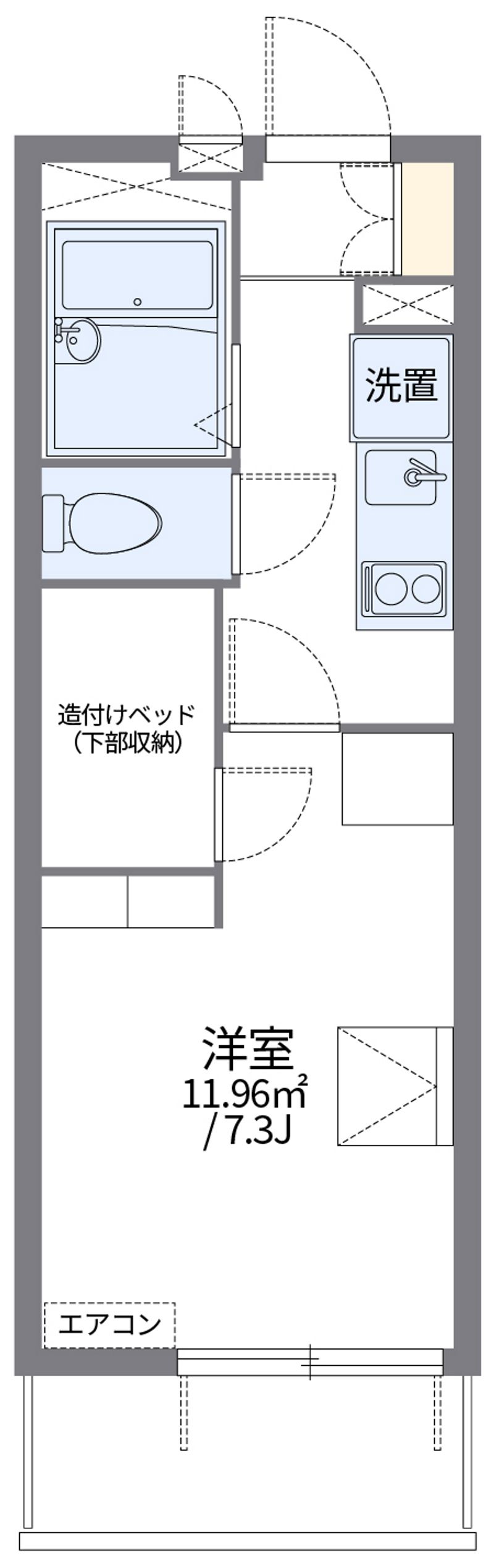 レオパレスヴェール　山口 間取図