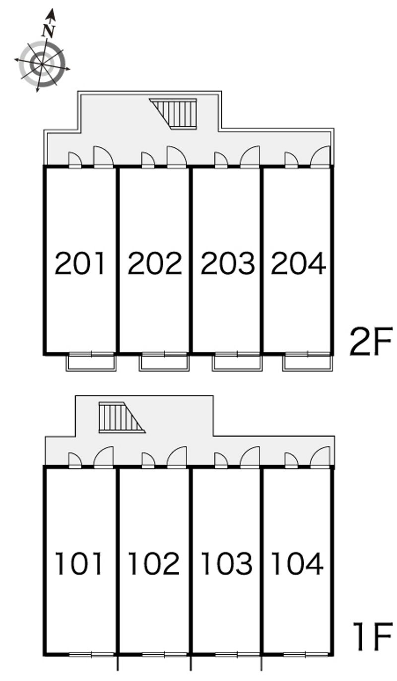 レオパレスステップⅡ 間取り配置図