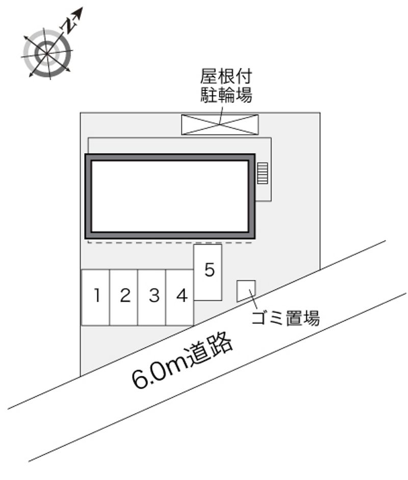 レオパレスオーク　ヒル 配置図