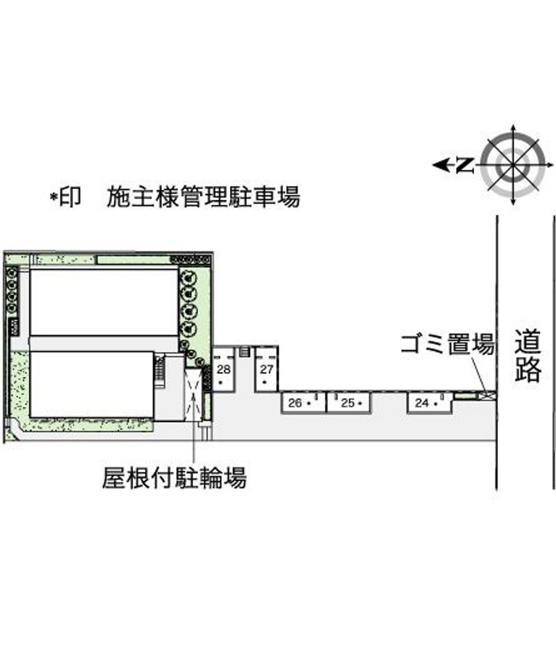 レオパレスＢＥＬＬ　ＮＩＣＥ 配置図