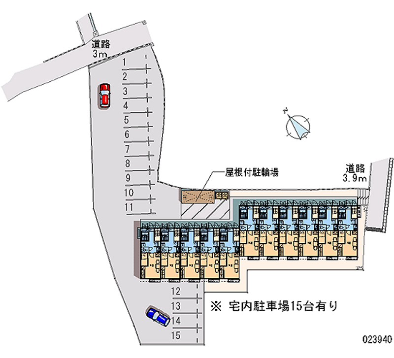 レオパレス田園 月極駐車場