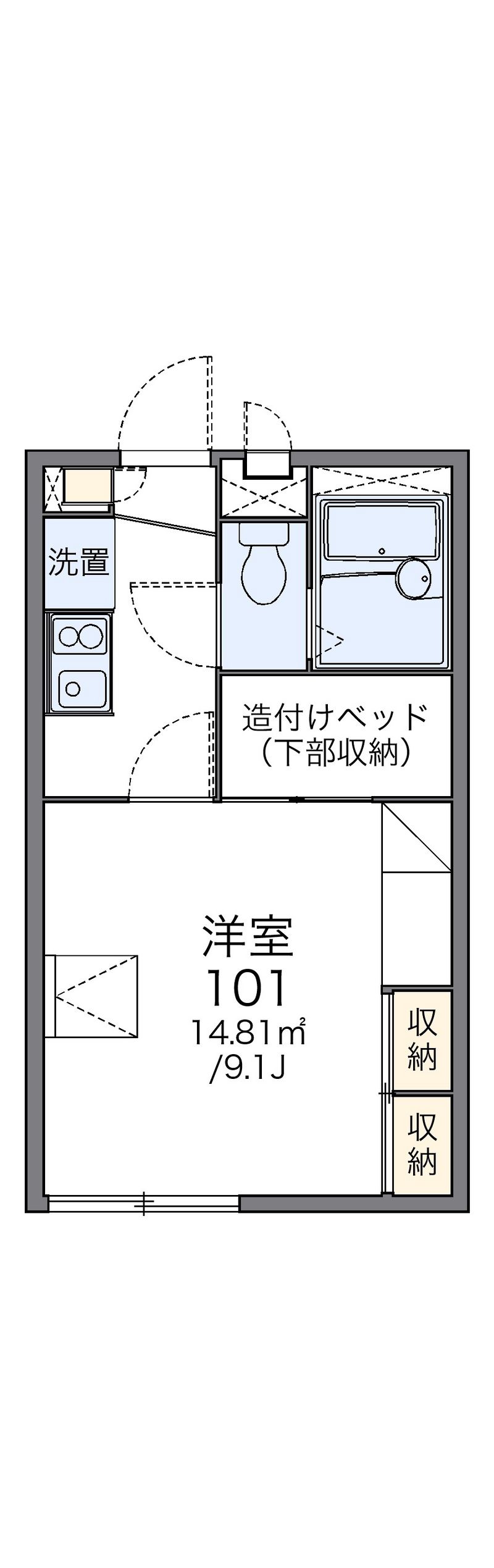 レオパレスＹＫＯキャンプツクバ 間取図