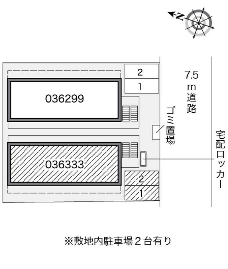 レオパレス新在家 配置図