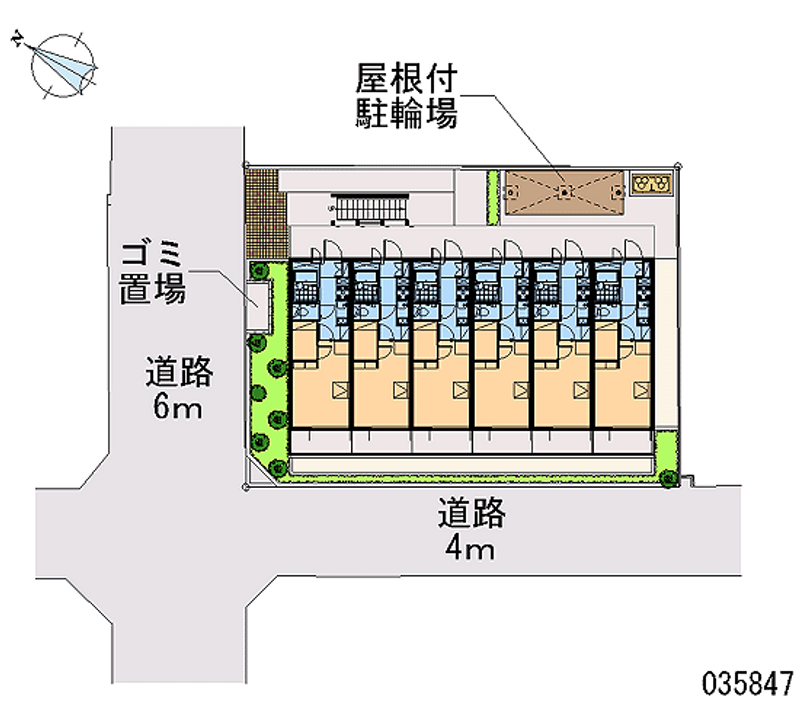 レオパレスハレ　マレコ 区画図
