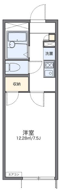 レオパレスダボス 間取り図