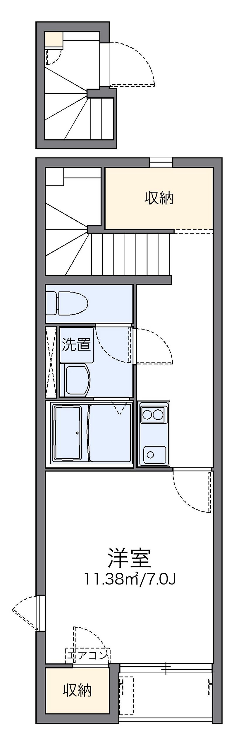 レオネクストグレイス駒ヶ林 間取図