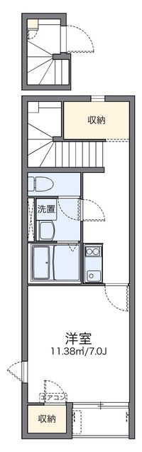 レオネクストグレイス駒ヶ林 間取り図