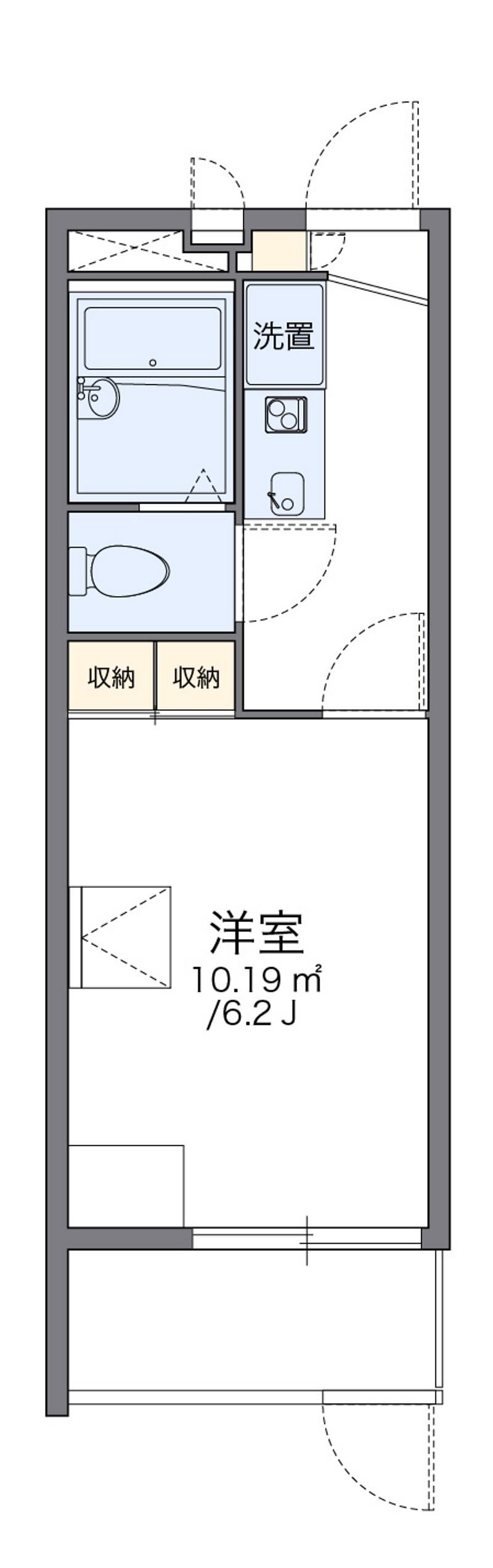 レオパレスフェリスⅡ 間取図